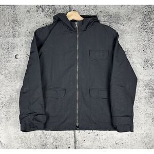 90s Vintage Gap Tech Nylon Black Zip Up Size Small